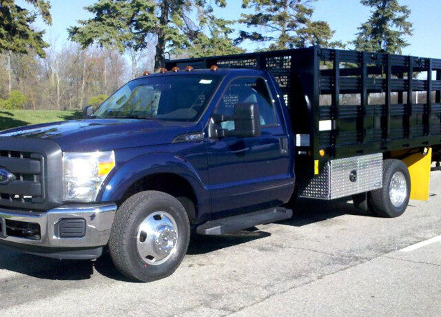 Blue Work Truck with LIftgate